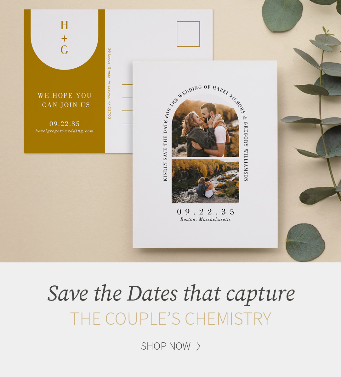 save the date mobile banner